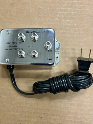 RadioShack Archer 15-1119 4-Way Distribution Amplifier VCR/VHF/CATV/FM - Image 1 of 2