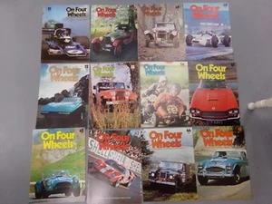 Vintage Lot of 12 On Four Wheels Encylopedia of Motoring Car Magazines ~ 1972 - Picture 1 of 6