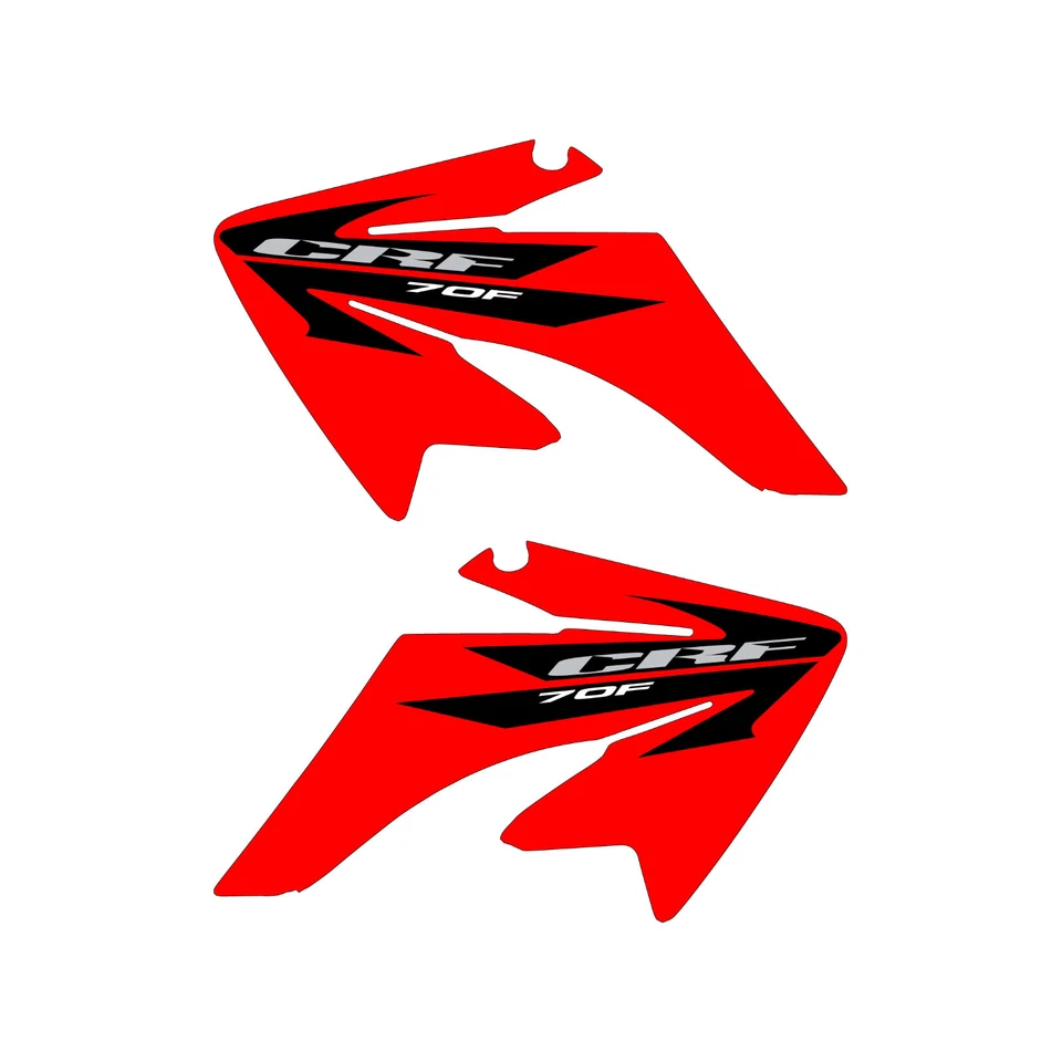 CRF70 02-13 shroud graphics replica wing red bg FREE SHIPPING!!! - Image 1 of 1