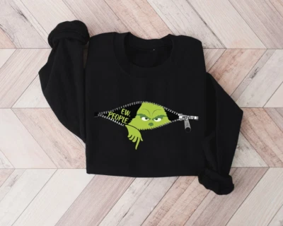 Sudadera Ew People, Divertida Sudadera Navidad, Camisa Navidad, Diversión Navidad Foto 1 de 4