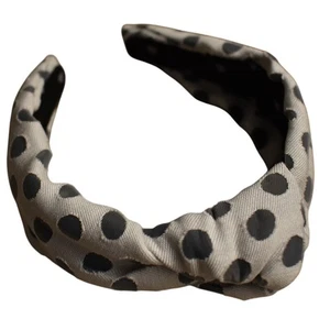 Diadema Lele Sadoughi gris lunares firma nudo - Imagen 1 de 4