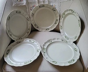 SET 5 PIATTI VINTAGE PFALTZGRAFF CIMELIO NATALE 10 1/2"D USA - Foto 1 di 8