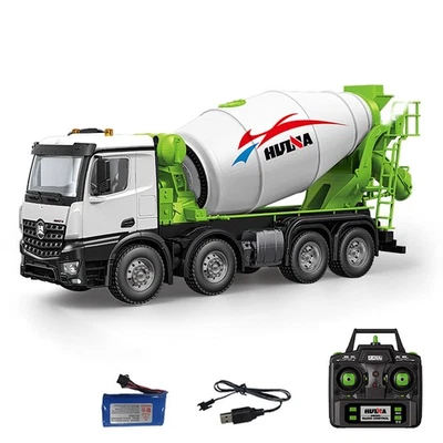 Metal 1/14 RC Mixer Truck RTR 2.4GHz12CH Sound Effect RC Agitating Lorry Battery - Image 1 of 4