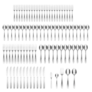 Cambridge Tyrus Satin Spiegel 89-teiliges 18/0 Besteckset - Bild 1 von 7