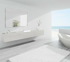 Specchiera da bagno in alluminio Laura
