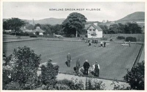 GEDRUCKTE POSTKARTE DES BOWLING GREEN, WEST KILBRIDE, AYRSHIRE, SCHOTTLAND, DENNIS - Bild 1 von 2