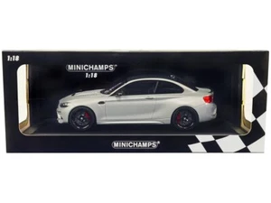 1/18 BMW 2022 M2 CS Plateado con Tapa de Carbono Diecast Modelo Coche Minichamps 155021024 - Imagen 1 de 1
