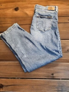Calvin Klein Damen Jeans Blue Tag Größe 14 (34x28) Mid Rise Bootcut Stretch - Bild 1 von 8