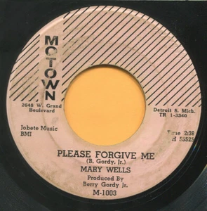 MARY WELLS (Bye Bye Baby / Please Forgive Me)  R&B - SOUL  45 RPM  RECORD - Picture 1 of 2
