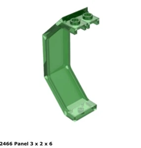 Lego 1x 2466 Panel de Policía Espacial Trans-Verde 3 x 2 x 6 6957 6984 Muy buen estado- - Imagen 1 de 1