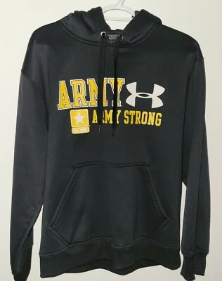 Sudadera con capucha Under Armour Army fuerte para hombre talla pequeña bolsillos con capucha Foto 1 de 4