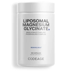 Codeage Liposomal Magnesium Glycinate Chelate 350 mg Mineral Supplement, 120 ct - Picture 1 of 14