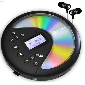 KLIM Discover Portable CD Player Walkman with Long-Lasting Battery with Headset - Picture 1 of 4