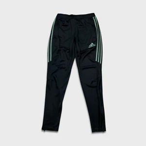 Pantalones de chándal Adidas para hombre pequeños negros 3 rayas deletrear entrenamiento atlético jogger - Imagen 1 de 13
