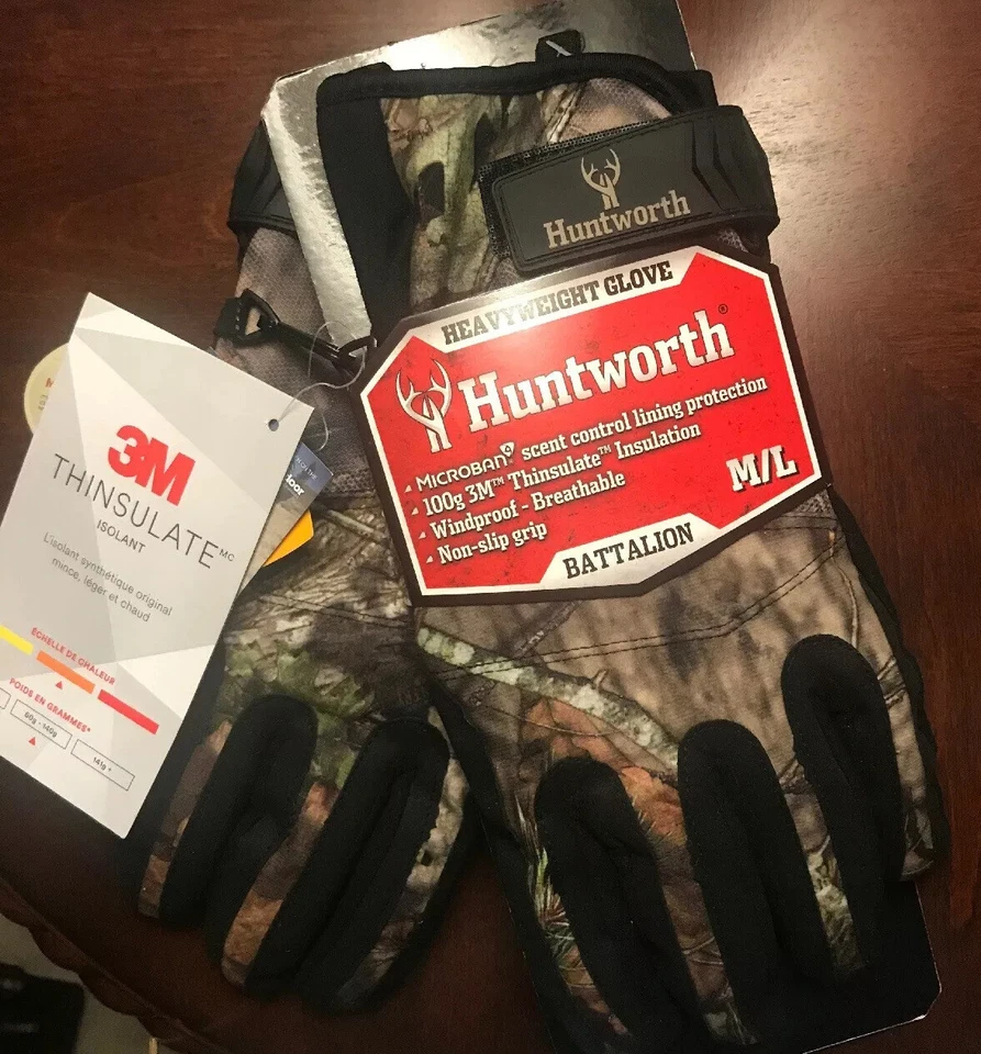 Huntworth Mossy Oak Country Heavyweight, Insulated & Breathable Gloves Size M/L  - Image 1 of 1