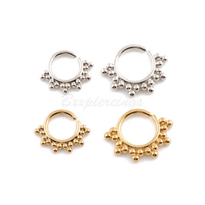  Aro espaciador de retención de anillo DAITH clicker de tabique de latón calibre 1 pieza 1,3 mm, 1,4 mm Foto 1 de 4