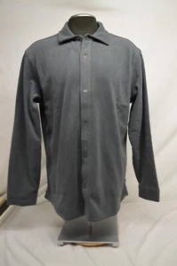 NEW EDDIE BAUER MICRO FLEECE SHIRT JACKET SIZE LARGE GRAY - Picture 1 of 9