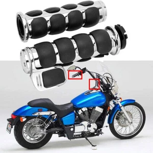 Pair 7/8" Motorcycle Handlebar Hand Grips For Honda Goldwing 1200 1500 1800 - Picture 1 of 11
