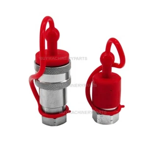 New 3/8" NPT 3/8" Body Poppet Pioneer Style Quick Connect Hydraulic Coupler - Picture 1 of 7
