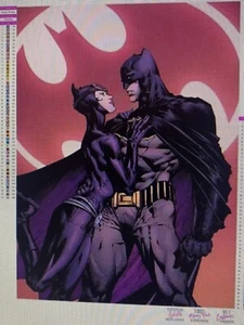 5D DIY Diamond Art Painting, Embroidery Kit Craft Comic Batman w/Cat Woman - Picture 1 of 3