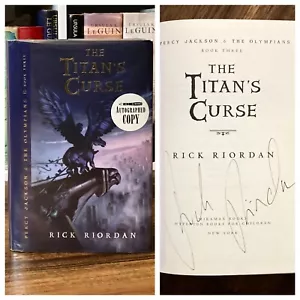 *Signed* The Titan’s Curse - Rick Riordan (1st edition) Miramax, 2007 / OOP HC - Picture 1 of 9