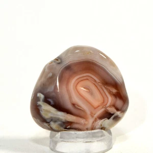 40ct Fortification Pink Botswana Agate Cabochon Pebble Natural Crystal Stone Cab - Picture 1 of 4