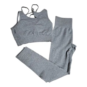 2 Piece Sets Women Fitness Yoga Set Sport Gym Workout Leggings and Sports  - Picture 1 of 4