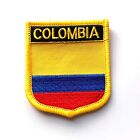 x2 Pack FLAG PATCH PATCHES colombia IRON ON COUNTRY EMBROIDERED WORLD FLAG