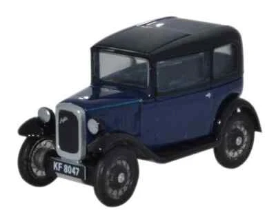Oxford 76ASS002 Austin Seven Rn Saloon Luce Blu Reale 1/76 Scala 00 Gauge T48P - Immagine 1 di 4