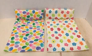Dos sacos de dormir Barbie hechos a mano de colección 1994 jaleas y flores en buen estado - Imagen 1 de 8