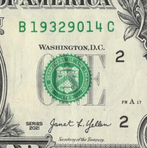 SEP 14 1932 Birthday Date Note Fancy Serial Number One Dollar Bill - Picture 1 of 12