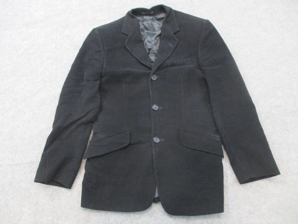 Paul Smith Blazer Mens 36 Black Velvet Coat Jacket 3 Button Adult - Image 1 of 4