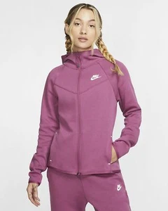 NIKE TECH POLAR CREMALLERA COMPLETA SUDADERA CON CAPUCHA TALLA XS (BV3455 528) MORERA ROSA/BLANCO - Imagen 1 de 5