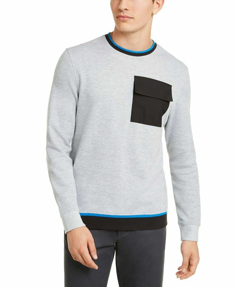 AMERICAN RAG серый карман длинным рукавом ворота пуловер толстовка маленький Sm S - Изображение 1 из 1