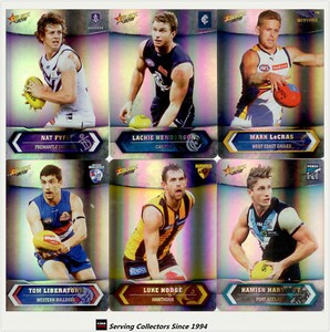 2015 AFL Champions Trading Card Silver Foil Parallel Full Collection (220)