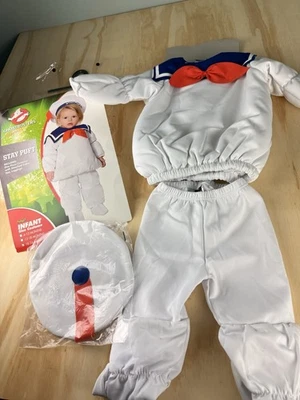  Spirit Halloween Stay Puft Malvavisco Disfraz Niños 18-24 Mont Ghost Busters  Foto 1 de 4