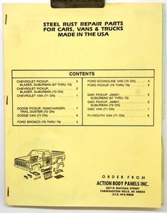 ACP Action Body Panels Inc Parts Catalog 4371 - Picture 1 of 2