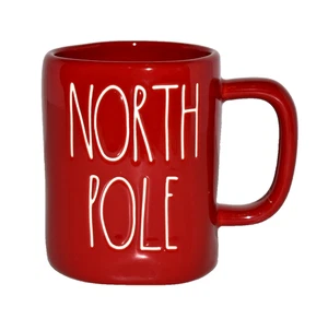 Rae Dunn Artisan Collection MAGENTA 213 NORTH POLE Rot Kaffeebecher Weihnachten - Bild 1 von 3