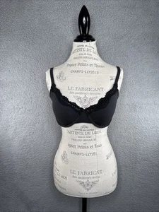 Sujetador Skims Fits Everybody de encaje sin forro de ónix BA-DEM-4130 talla 34DDD - Imagen 1 de 13