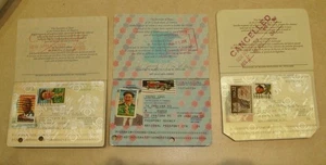 3 PASSAPORTI Vintage: PASSAPORTI INTERNAZIONALI E USA Cancellazione Vuoto Da Collezione - Foto 1 di 9