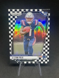2024 Panini Prizm Ja'Lynn Polk Checkerboard Prizm SP RC Rookie #339 NE Patriots - Bild 1 von 2