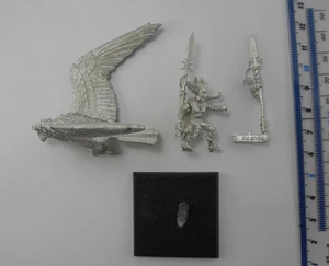 WARHAWK & WOOD ELF RIDER Metal Elves Army Realms Warhammer 2000s Y3b - Imagen 1 de 3