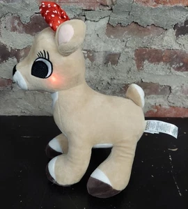 CLARICE PLUSH PLAYS THEME RUDOLPH THE REDNOSED REINDEER LIGHTS UP CHRISTMAS 74 - Picture 1 of 4