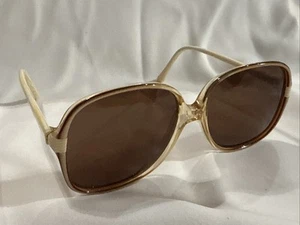 Montatura occhiali da sole ovale crema vintage Rinascimento Revelli primavera 31 - Foto 1 di 8
