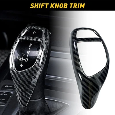 Gear Shift Knob Trim Cover Carbon Fiber ABS For BMW F20 F21 1-Series 2012-2019 - Image 1 of 4