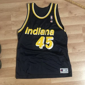 Vintage Rik Smits Champion Trikot 48 Indiana Pacers Haliburton Siakam Nesmith - Bild 1 von 6