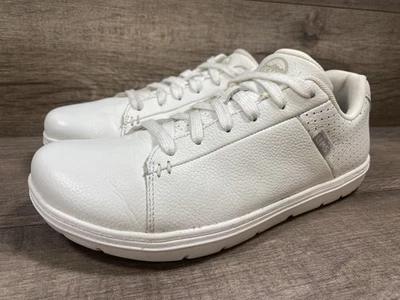 Lems Kourt White Leather Tennis Walking Shoes Cork Insoles Womens Size 8.5 - Image 1 of 4
