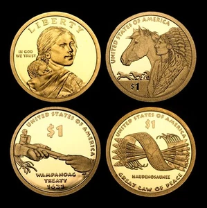 2010 2011 2012 2013 S Sacagawea Native American Mint Proof Coins from Proof Set - Picture 1 of 5