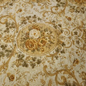 Bloomcraft Fabric Versailles Selection Screen Print Scotchgard Floral 2 Yd NOTES - Picture 1 of 9