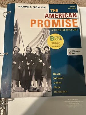 Loose-Leaf Version for the American Promise: a Concise History, Volume 2 Vol. 2 - Image 1 of 2